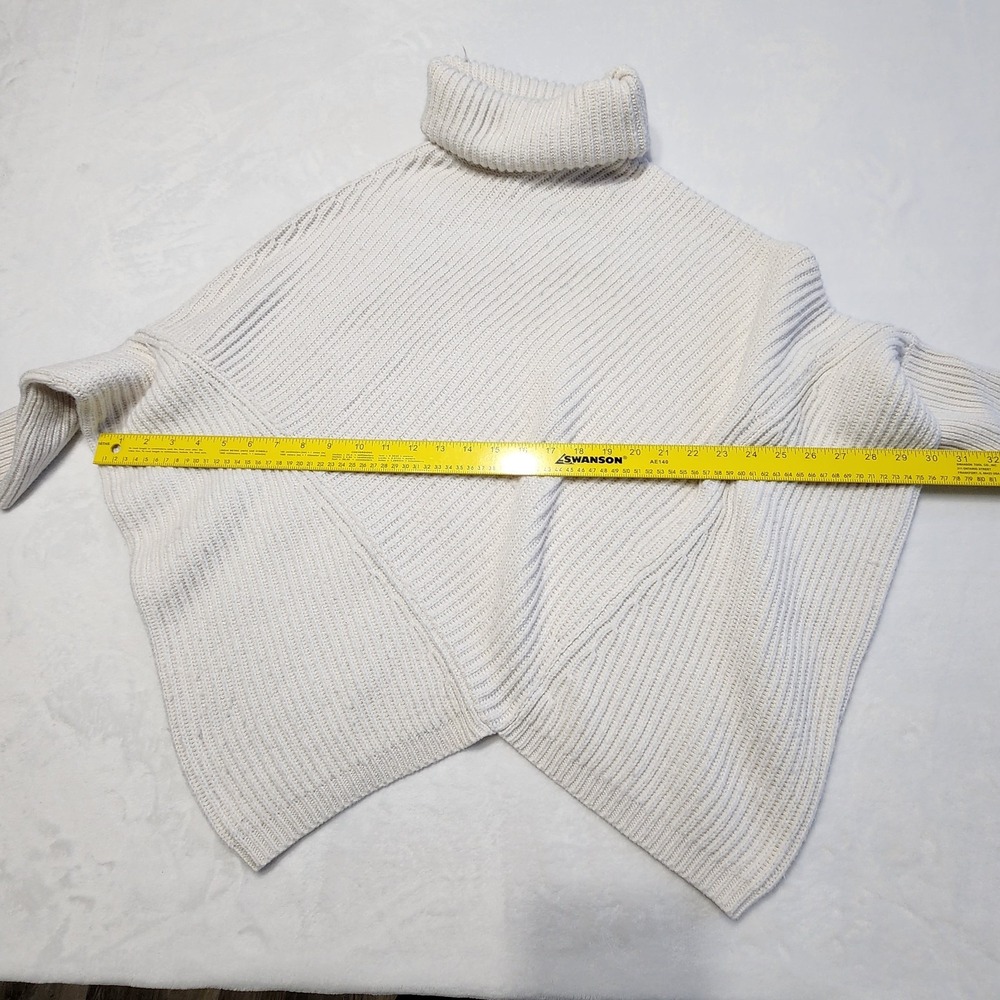 TWIK Simons Sweater Womens XS Rib Knit Batwing Asymmetric Slouch Shrug Statement - Picture 11 of 14